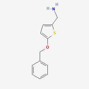 molecular formula C12H13NOS B8539378 C-(5-benzyloxy-thiophen-2-yl)methylamine 