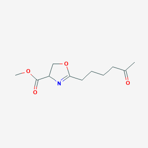 2-(5-Oxo-hexyl)-4,5-dihydro-oxazole-4-carboxylic acid methyl ester