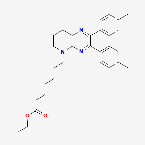 Ethyl 7-(2,3-di-p-tolyl-7,8-dihydropyrido[2,3-b]pyrazin-5(6H)-yl)heptanoate