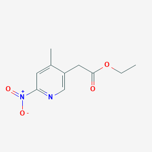 molecular formula C10H12N2O4 B8539462 Ethyl (4-methyl-6-nitropyridin-3-yl)acetate 