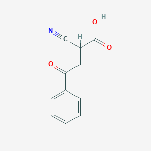 molecular formula C11H9NO3 B8539498 2-Cyano-4-oxo-4-phenylbutanoic acid 