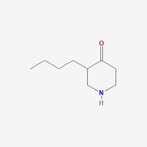 molecular formula C9H17NO B8539501 3-Butyl-piperidine-4-one 