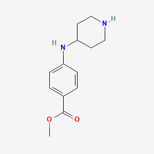 molecular formula C13H18N2O2 B8539509 4-(Piperidin-4-ylamino)benzoic Acid Methyl Ester 