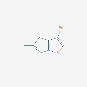 molecular formula C8H7BrS B8539516 3-bromo-5-methyl-4H-cyclopenta[b]thiophene 