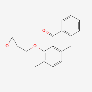 molecular formula C19H20O3 B8539525 Phenyl{3,4,6-trimethyl-2-[(oxiran-2-yl)methoxy]phenyl}methanone CAS No. 62261-97-6