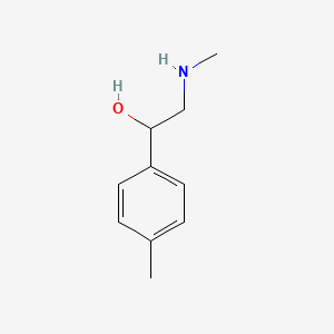 molecular formula C10H15NO B8539576 N-Methyl-beta-hydroxy-4-methyl-phenethylamine 