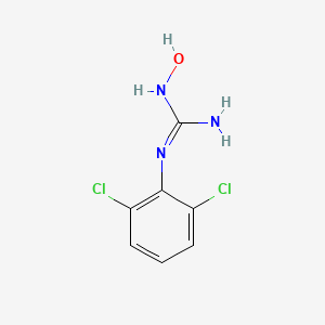 molecular formula C7H7Cl2N3O B8539587 1-(2,6-Dichlorophenyl)-2-hydroxyguanidine 