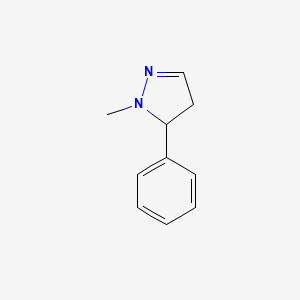 molecular formula C10H12N2 B8539604 1-Methyl-5-phenyl-2-pyrazoline 