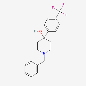 molecular formula C19H20F3NO B8539650 1-Benzyl-4-(4-(trifluoromethyl)phenyl)piperidin-4-ol 