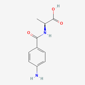 molecular formula C10H12N2O3 B8539653 4-Aminobenzoylalanine 