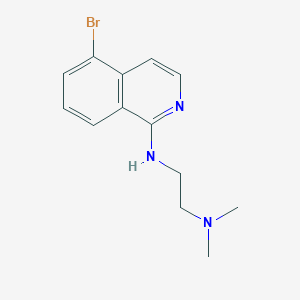 molecular formula C13H16BrN3 B8539668 5-Bromo-N-(2-(dimethylamino)ethyl)isoquinolin-1-amine 