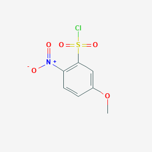 molecular formula C7H6ClNO5S B8539675 5-Methoxy-2-nitro-benzenesulfonyl chloride 