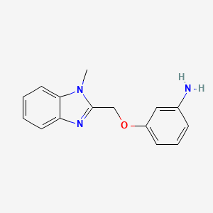 3-[(1-Methyl-2-benzimidazolyl)methoxy]benzenamine