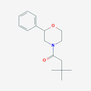 3,3-Dimethyl-1-(2-phenylmorpholino)butan-1-one