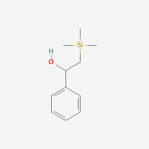 molecular formula C11H18OSi B8539743 1-Phenyl-2-(trimethylsilyl)ethanol 