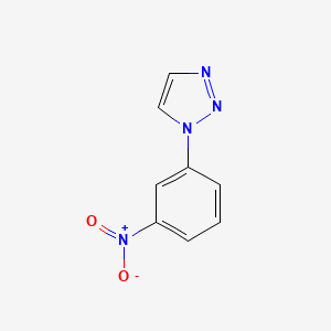 molecular formula C8H6N4O2 B8539763 1-(3-Nitrophenyl)-1H-1,2,3-triazole 