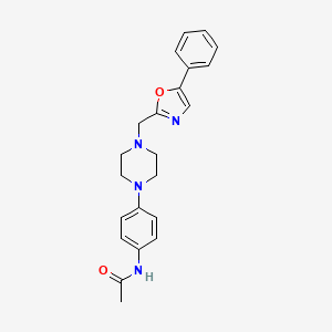 Acetamide,n-[4-[4-[(5-phenyl-2-oxazolyl)methyl]-1-piperazinyl]phenyl]-