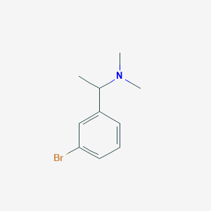 molecular formula C10H14BrN B8539779 3-bromo-N,N,alpha-trimethylbenzenemethanamine 