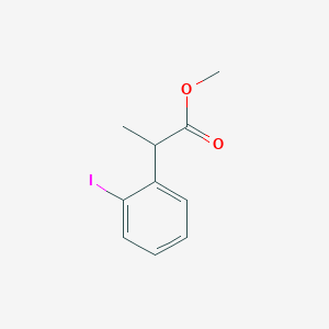 molecular formula C10H11IO2 B8539791 Methyl 2-(2-iodophenyl)propanoate CAS No. 142569-76-4