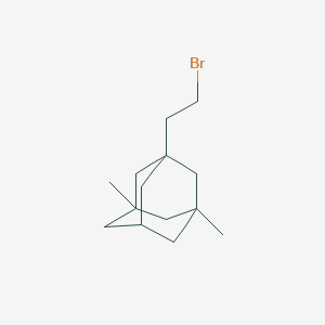 molecular formula C14H23Br B8539819 1-(2-Bromoethyl)-3,5-dimethyl Adamantane 