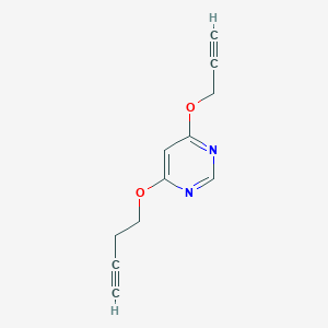 4-(3-Butyn-1-yloxy)-6-(2-propyn-1-yloxy)pyrimidine