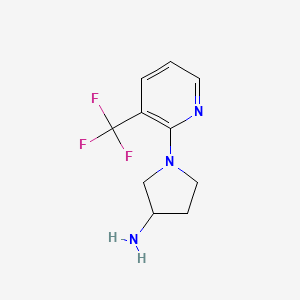 1-[3-(Trifluoromethyl)pyridin-2-yl]pyrrolidin-3-amine