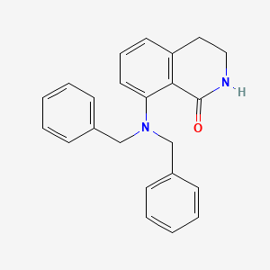 molecular formula C23H22N2O B8539889 8-dibenzylamino-3,4-dihydro-2H-isoquinolin-1-one 