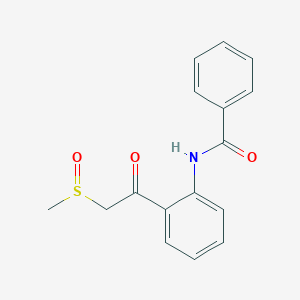 molecular formula C16H15NO3S B8539896 N-{2-[(Methanesulfinyl)acetyl]phenyl}benzamide CAS No. 51175-54-3