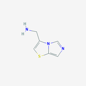 molecular formula C6H7N3S B8539908 3-Aminomethylimidazo[5,1-b]thiazole 