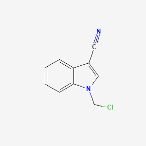 molecular formula C10H7ClN2 B8539966 1-(chloromethyl)-3-cyano-1H-indole 