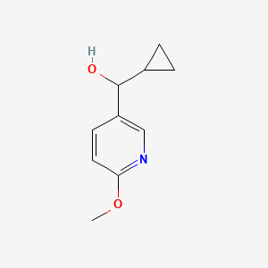 molecular formula C10H13NO2 B8539968 Cyclopropyl(6-methoxypyridin-3-yl)methanol 