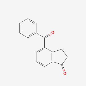 molecular formula C16H12O2 B8539973 4-Benzoyl-2,3-dihydro-1H-inden-1-one CAS No. 56461-08-6