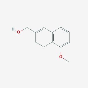 molecular formula C12H14O2 B8540012 (5-Methoxy-3,4-dihydro-2-naphthyl)methanol 