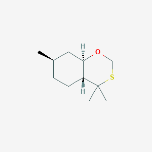 molecular formula C11H20OS B8540029 (4aR,7R,8aR)-4,4,7-trimethylhexahydro-4H-1,3-benzoxathiine 