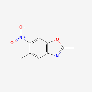molecular formula C9H8N2O3 B8540095 2,5-Dimethyl-6-nitro-1,3-benzoxazole CAS No. 88172-91-2