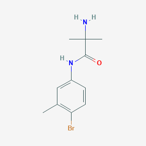 molecular formula C11H15BrN2O B8540111 2-amino-N-(4-bromo-3-methyl-phenyl)-2-methyl-propionamide 