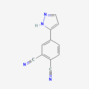 4-(1H-pyrazol-5-yl)phthalonitrile