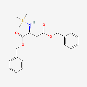 L-Aspartic acid, N-(trimethylsilyl)-, bis(phenylmethyl) ester