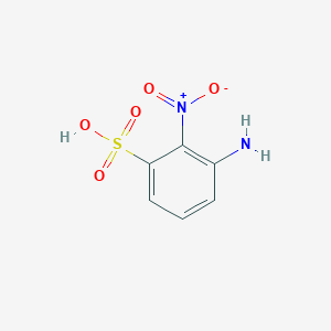 molecular formula C6H6N2O5S B8540185 3-Amino-2-nitrobenzene-1-sulfonic acid CAS No. 140638-29-5