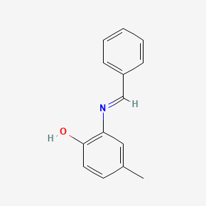 2-Benzylideneamino-4-methylphenol