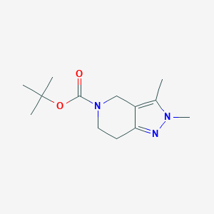 tert-butyl 2,3-dimethyl-6,7-dihydro-2H-pyrazolo[4,3-c]pyridine-5(4H)-carboxylate