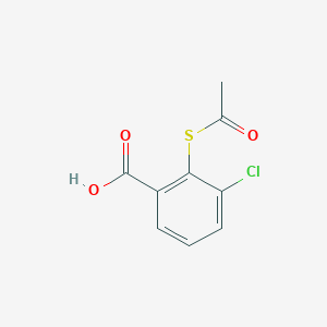 molecular formula C9H7ClO3S B8540218 2-Acetylthio-3-chlorobenzoic acid 