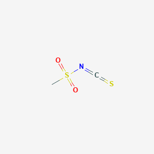 molecular formula C2H3NO2S2 B8540223 Methanesulfonyl isothiocyanate 