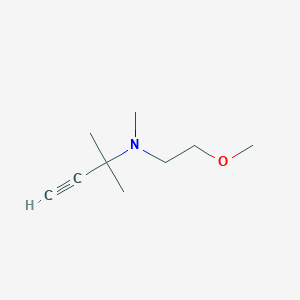 molecular formula C9H17NO B8540242 (1,1-Dimethyl-prop-2-ynyl)-(2-methoxy-ethyl)-methyl-amine 
