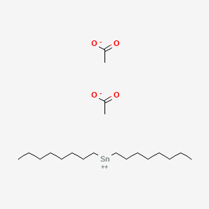 molecular formula C20H40O4Sn B8540266 Dioctyltin acetate 