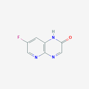 molecular formula C7H4FN3O B8540297 7-Fluoropyrido[2,3-b]pyrazin-2(1H)-one 