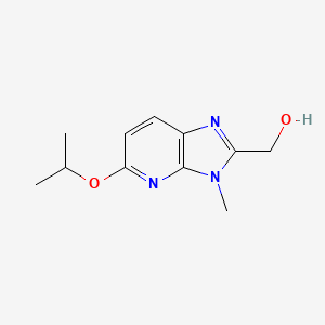 molecular formula C11H15N3O2 B8540300 3h-Imidazo[4,5-b]pyridine-2-methanol,3-methyl-5-(1-methylethoxy)- 