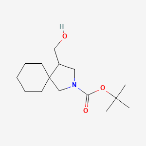 molecular formula C15H27NO3 B8540340 Tert-butyl 4-(hydroxymethyl)-2-azaspiro[4.5]decane-2-carboxylate 