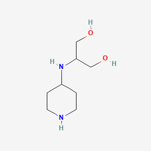molecular formula C8H18N2O2 B8540343 4-(1,3-Dihydroxyprop-2-ylamino)-piperidine 