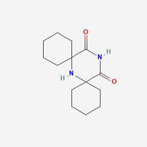 molecular formula C14H22N2O2 B8540357 7,15-Diazadispiro[5.1.5.3]hexadecane-14,16-dione CAS No. 19996-59-9
